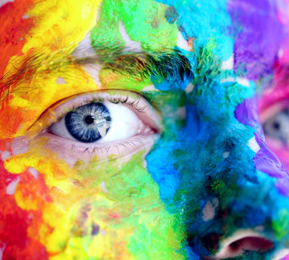 Person With Body Painting